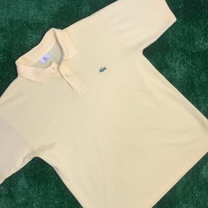 Yellow large Lacoste polo